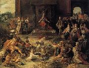 Frans Francken II Allegory on the Abdication of Emperor Charles V in Brussels oil painting reproduction